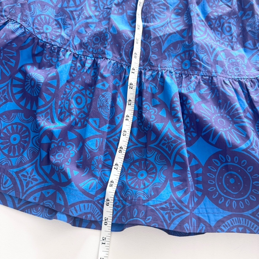 Marie Oliver Womens Farin Tiered Midi Dress XS Sodalite Coin Print Luxury $438 - Picture 13 of 13